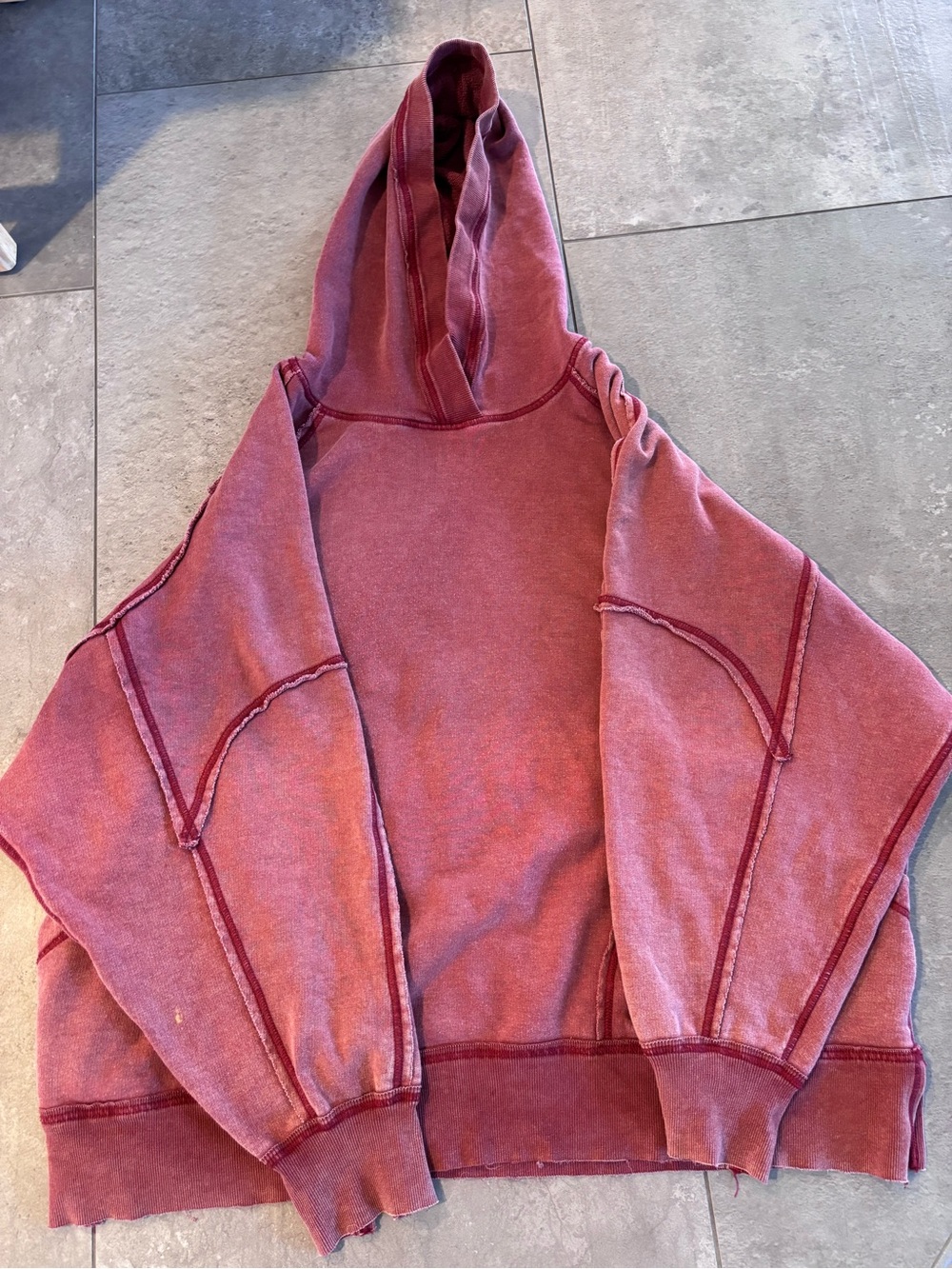 FP Movement by Free People sunshine Dusty Rose Pullover Hoodie - Picture 5 of 8
